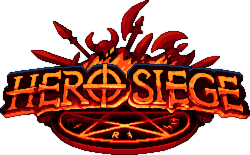 logotipo de asedio de héroe