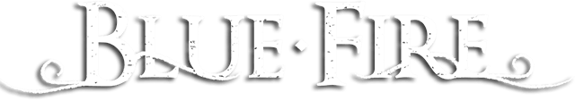 Logotipo de fuego azul