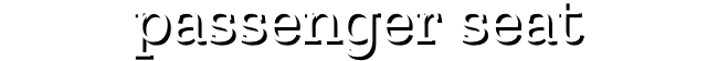 logotipo do assento do passageiro