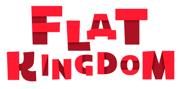 Logotipo Cut Edition da Flat Kingdom Paper