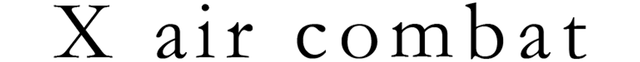 X air combat Logo
