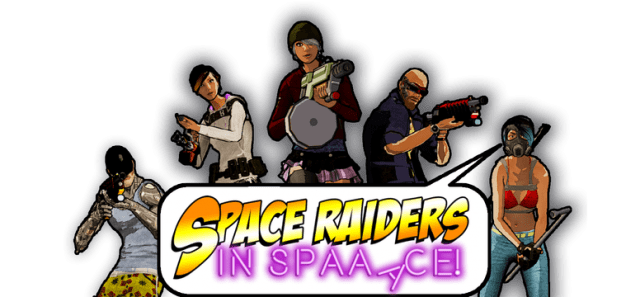 Space Raiders no logotipo do espaço