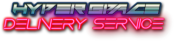 Logotipo del servicio de entrega hiperespacial