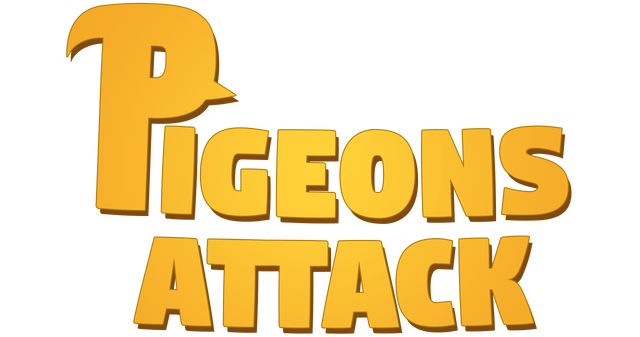 logotipo de ataque de pombos