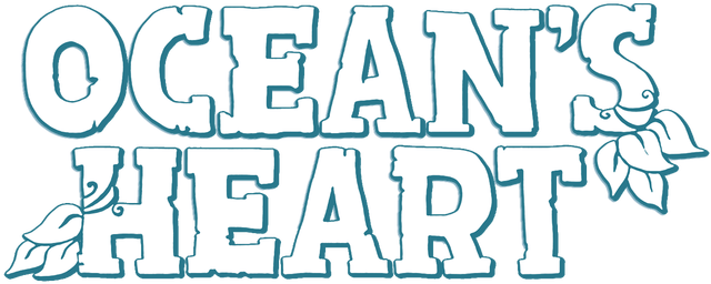 logotipo do coração do oceano