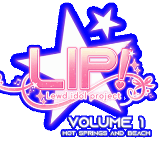 LIP! Lewd Idol Project Vol. 1 - Hot Springs and Beach Episodes Logo