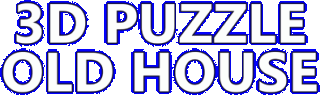 3D PUZZLE - Old house logo