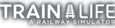 Train Life: A main logo of the railway simulator