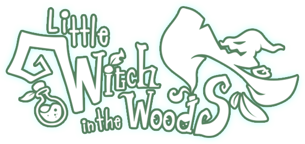 Little witch in the forest logo