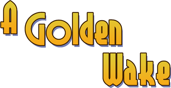 A gold wake logo
