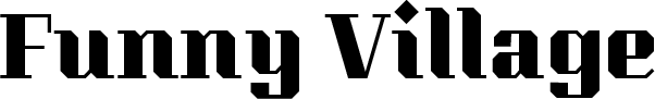 Funny village logo