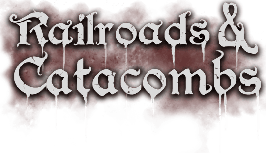 Logotipo de ferrocarriles y catacumbas