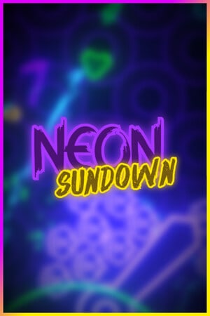 Neon Sundown Poster