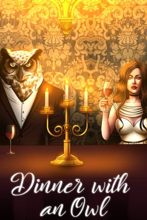 Dinner with an Owl Poster