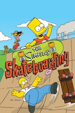 The Simpsons Skateboarding Poster