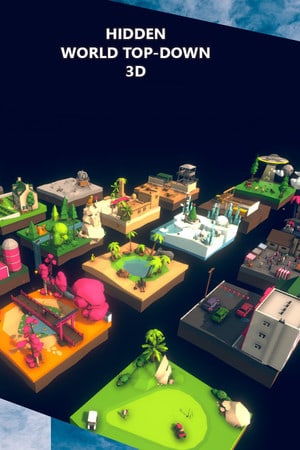 Hidden World Top-Down 3D Poster