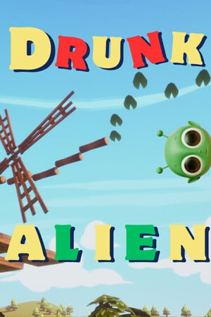 Drunk Alien Poster