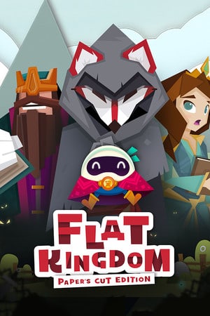 Flat Kingdom Papers Cut Edition Poster