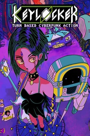 Keylocker | Turn Based Cyberpunk Action Poster