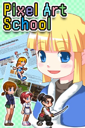 Pixel Art School Poster