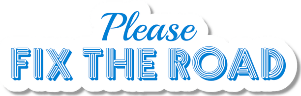 Please Fix The Road Logo