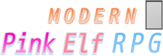 Modern Pink Elf RPG Logo