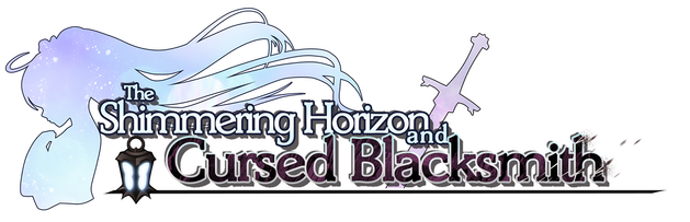 The Shimmering Horizon and Cursed Blacksmith Logo