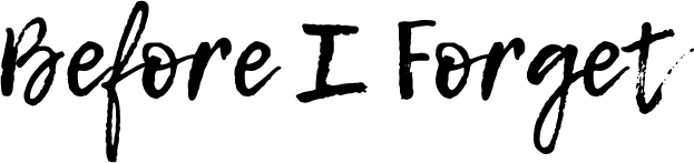 Before I Forget Logo