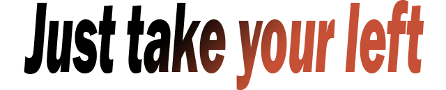 Just Take Your Left Logo