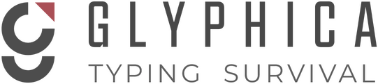 Glyphica: Typing Survival Logo