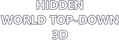 Hidden World Top-Down 3D Logo
