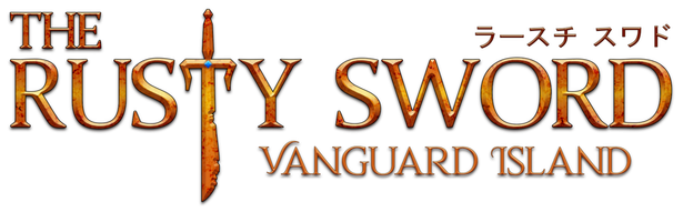 The Rusty Sword: Vanguard Island Logo