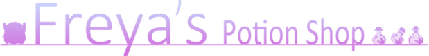 Freyas Potion Shop Logo