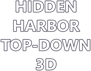 Hidden Harbor Top-Down 3D Logo
