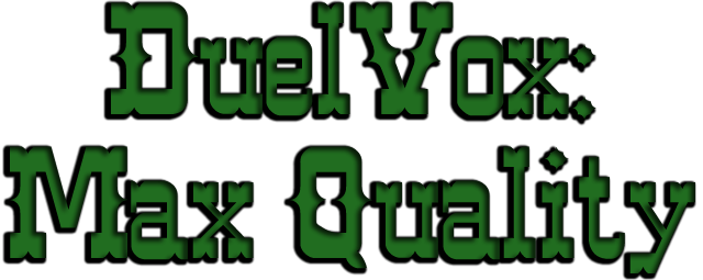 DuelVox: Max Quality Logo