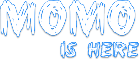 Momo is Here Logo
